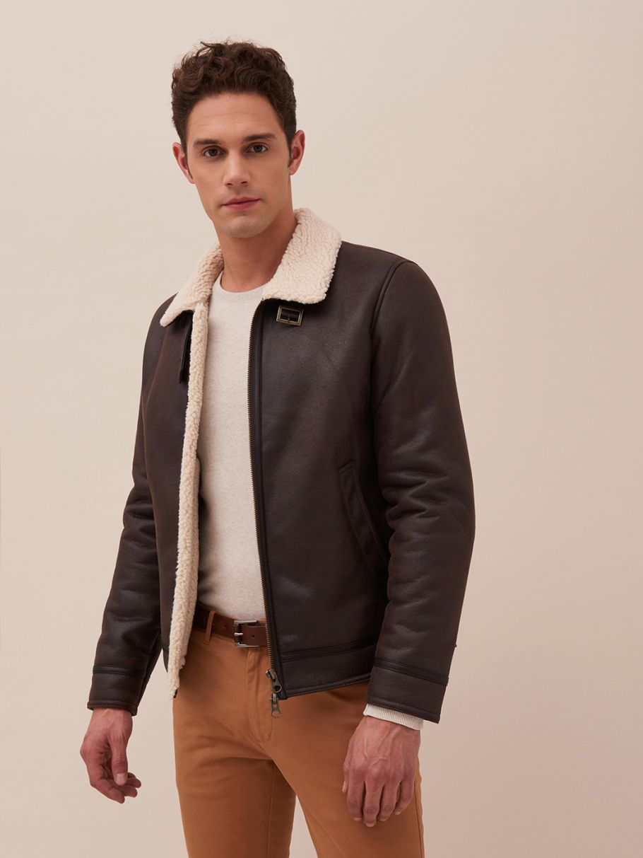 DEVRED 1902 blouson peau lainée