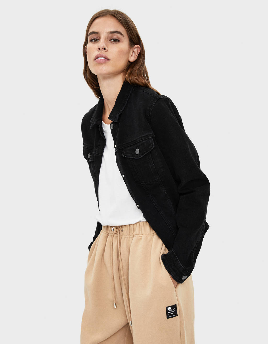 La veste en jean oversize