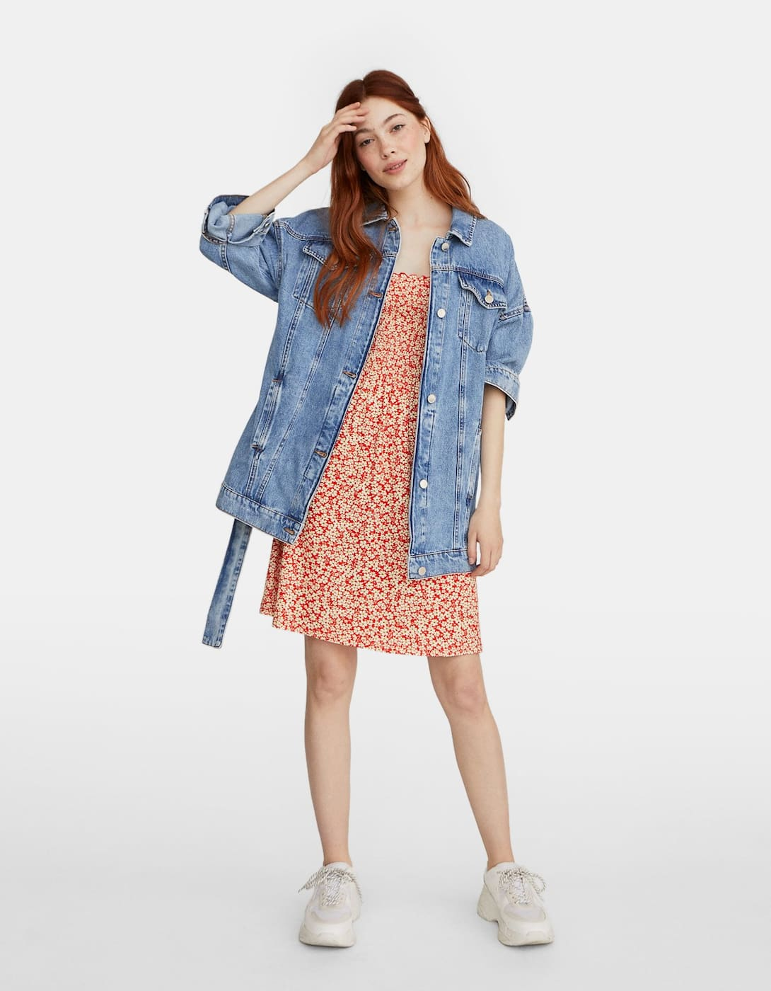 Robe fleurie stradivarius