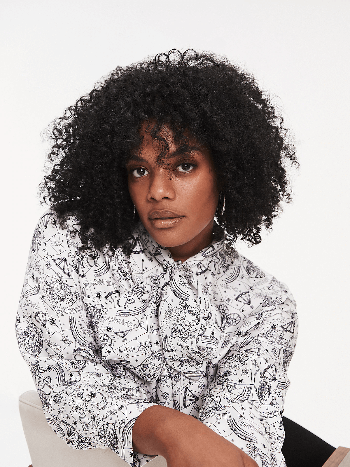 blouse à motif zodiaque