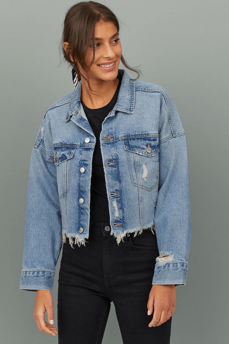 La veste courte en jean 