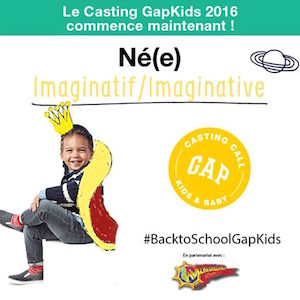 C’est l’heure du casting Back to School GapKids !